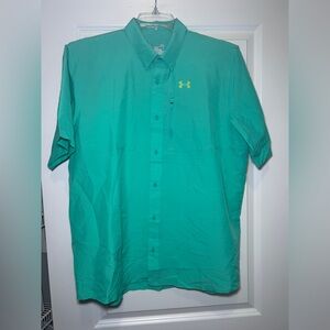 Under Armour Men's Green Button Down Shirt